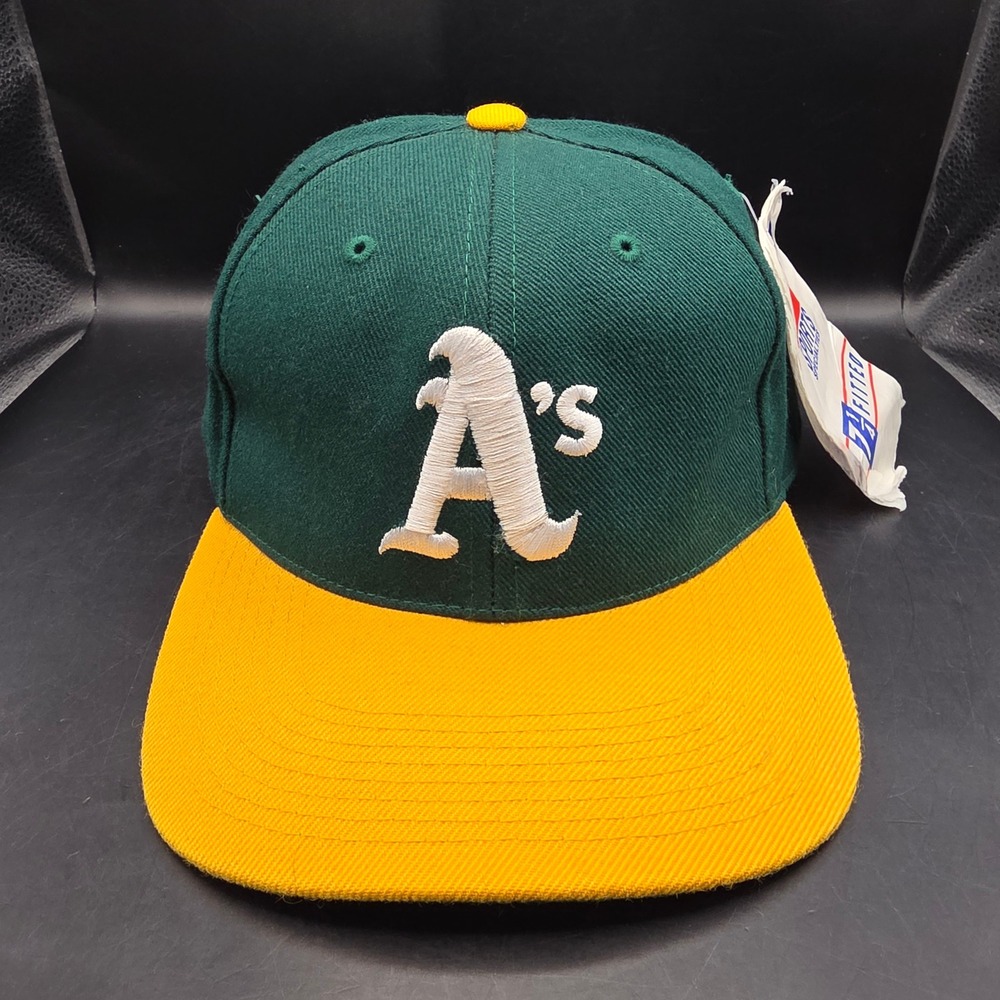 Vintage Sports Specialties‎ Oakland Athletics Hat Cap Fitted 7 1/4 Green Wool